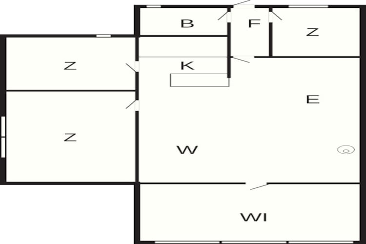 5 persoons vakantie huis in Bogø By-By Traum-Plattegrond