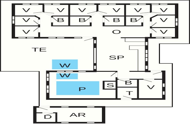 Luxe vakantieverblijf in de buurt van Lyngby - Plattegrond