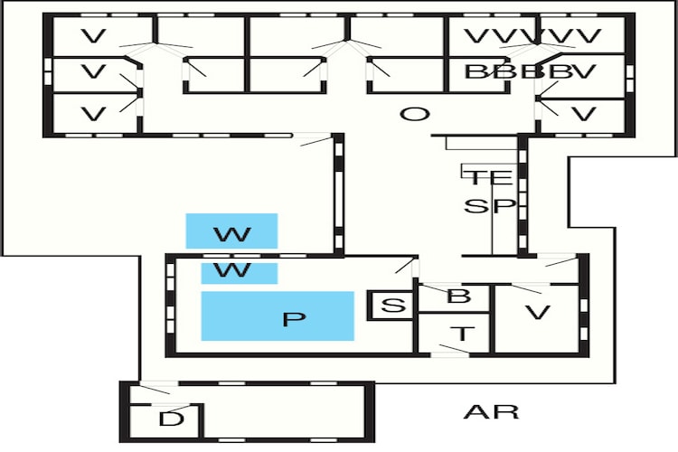 Luxe vakantieverblijf in de buurt van Lyngby - Plattegrond