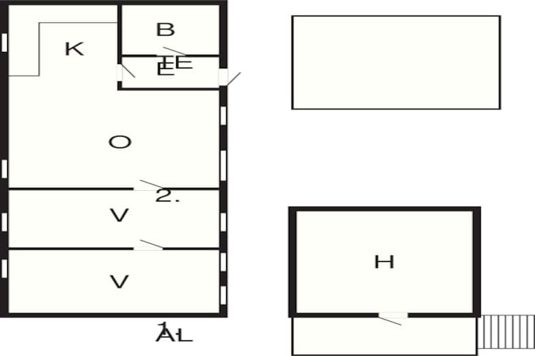 5 Personen Ferienhaus in Nexø - Grundriss