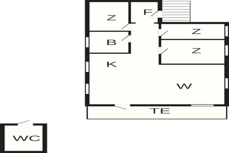 Maison de vacances pour 4 a Reksteren-By Traum - Plan