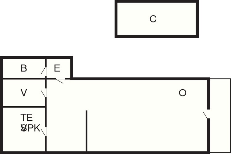 4 persoons vakantie huis in Nibe-By Traum-Plattegrond