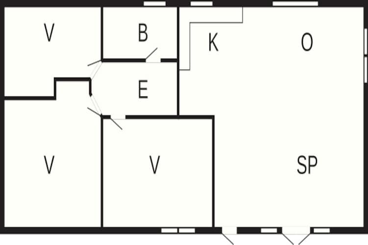 7 persoons vakantie huis in Kirke Hyllinge - Plattegrond