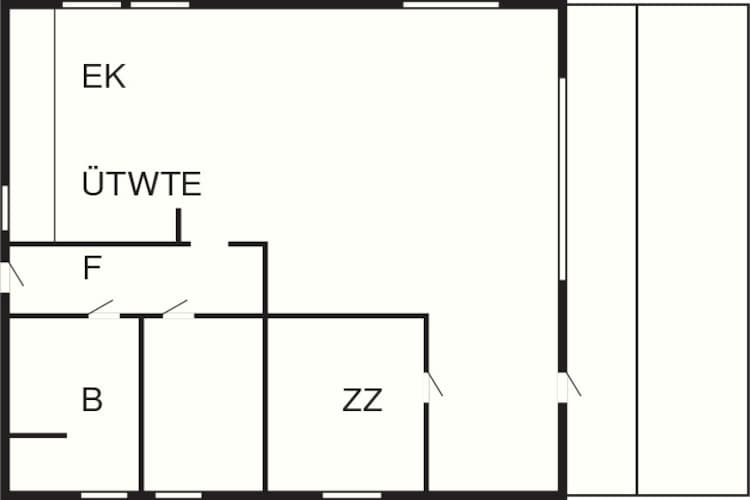 5 person holiday home in Hejls-By Traum - Floor plan