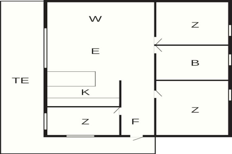 5 Personen Ferienhaus in Ans By-By Traum - Grundriss