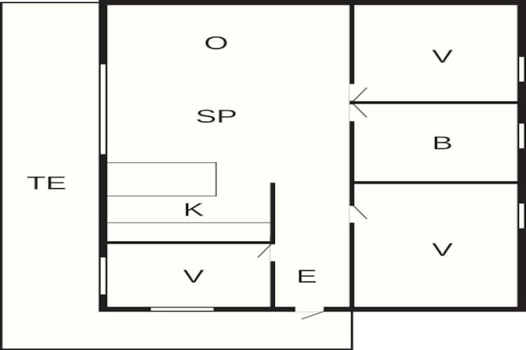5 Personen Ferienhaus in Ans By-By Traum - Grundriss
