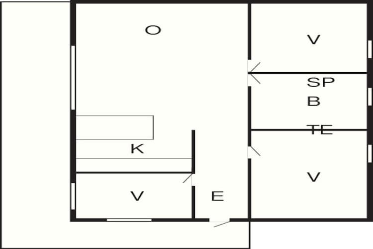 5 Personen Ferienhaus in Ans By-By Traum - Grundriss