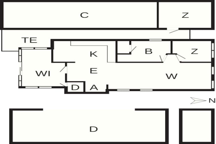6 person holiday home in Hals-By Traum - Floor plan