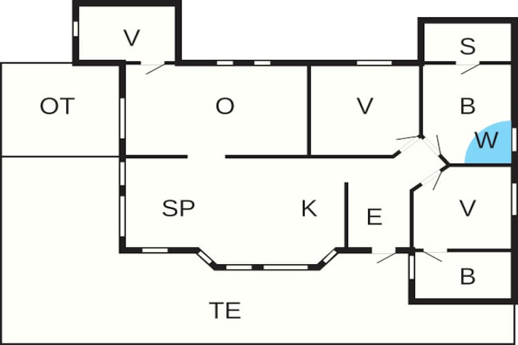 Luxe spa-retraite in Blavand - Plattegrond