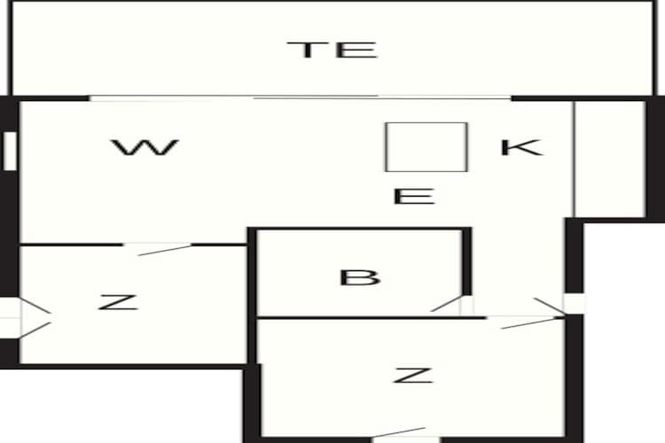 Penthouse met panoramisch uitzicht op zee - Plattegrond