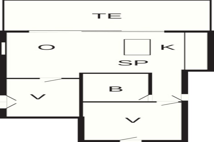 Penthouse op een uitstekende locatie aan de kust - Plattegrond