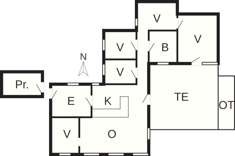 6 person holiday home in Blåvand - Floor plan