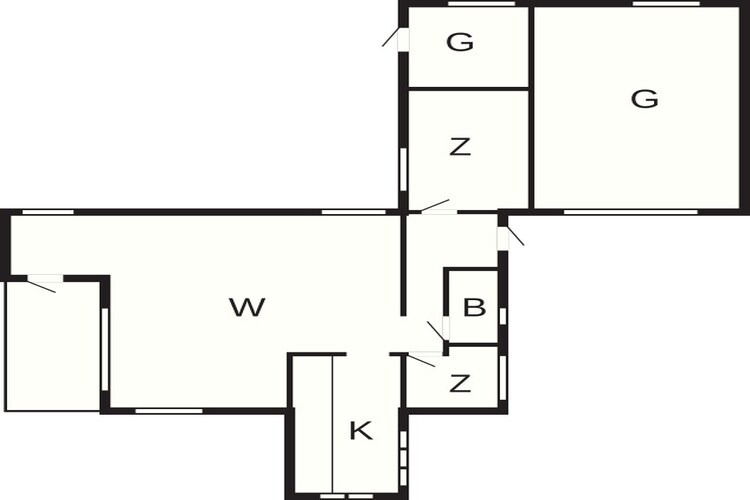 4 persoons vakantie huis in Løkken-By Traum - Plattegrond