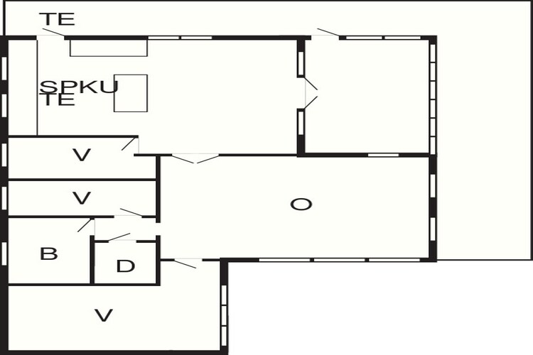 Gezellig strandhuis in Rageleje -- By Traum Ferienwohnungen-Plattegrond