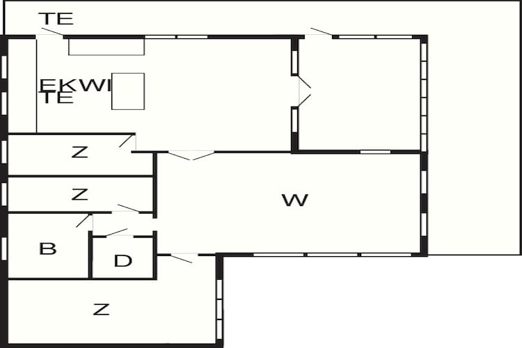 Gezellig strandhuis in Rageleje - Plattegrond