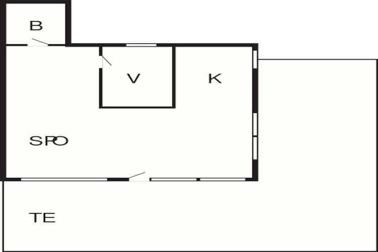 2 Personen Ferienhaus in Esbjerg V-By Traum-Grundriss