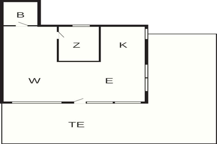 2 persoons vakantie huis in Esbjerg V-By Traum-Plattegrond
