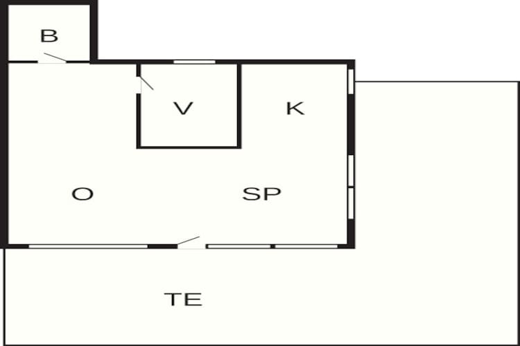 2 persoons vakantie huis in Esbjerg V-By Traum-Plattegrond