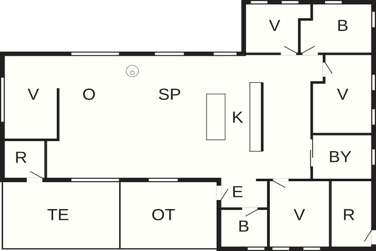 8 persoons vakantie huis in Ålbæk-Plattegrond