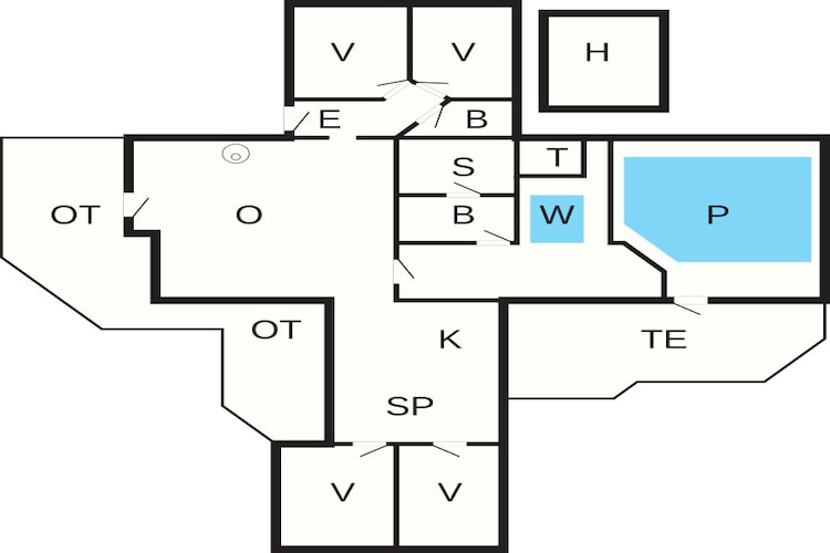 Maison de vacances pour 10 a Væggerløse-By Traum - Plan