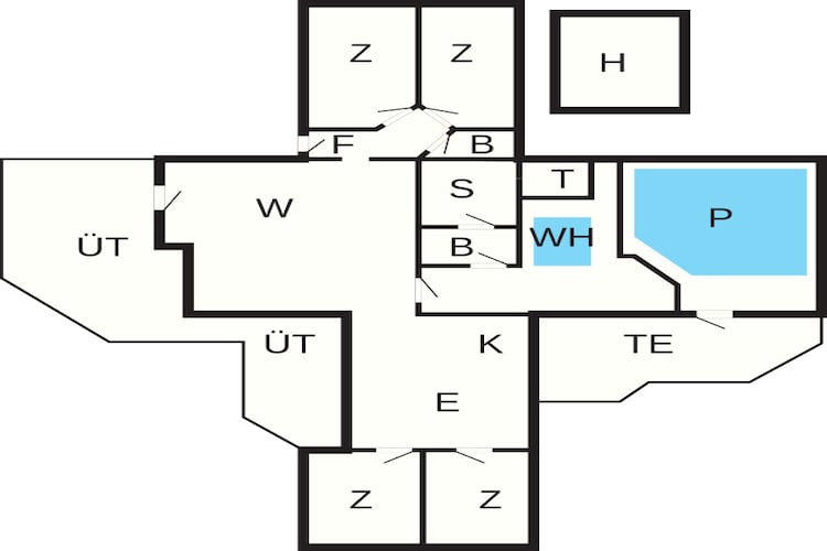 10 persoons vakantie huis in Væggerløse-By Traum - Plattegrond