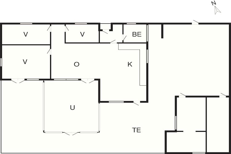 Strandoase in Grena -- By Traum Ferienwohnungen-Plattegrond