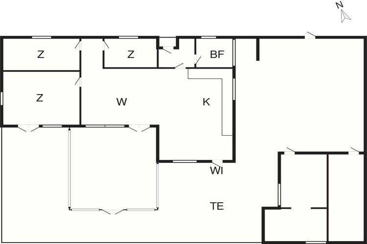 Strandoase in Grena -- By Traum Ferienwohnungen-Plattegrond