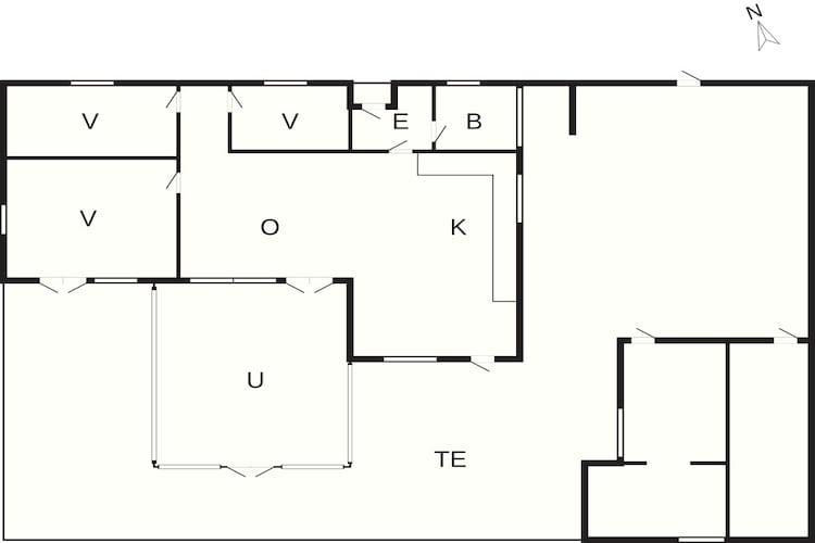Strandoase in Grena -- By Traum Ferienwohnungen-Plattegrond