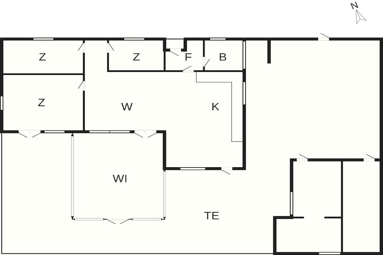 Strandoase in Grena -- By Traum Ferienwohnungen-Plattegrond
