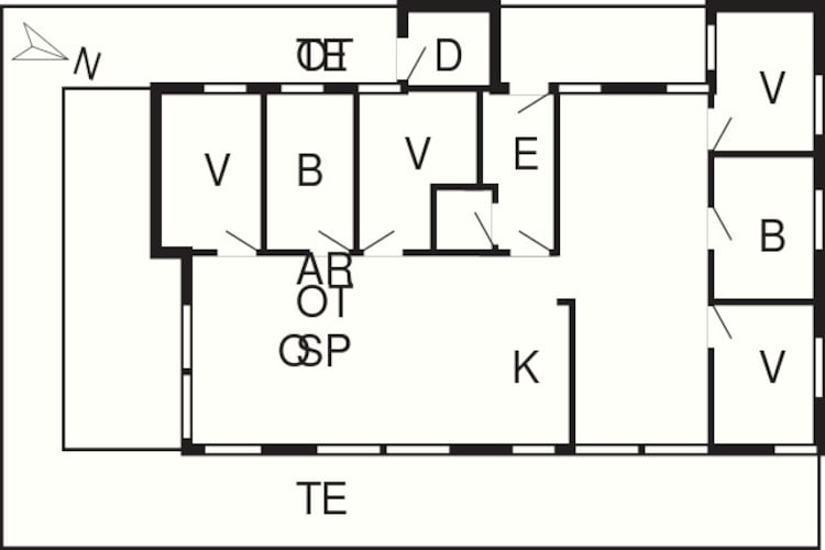 8 person holiday home in Sjølund-By Traum-Floor plan