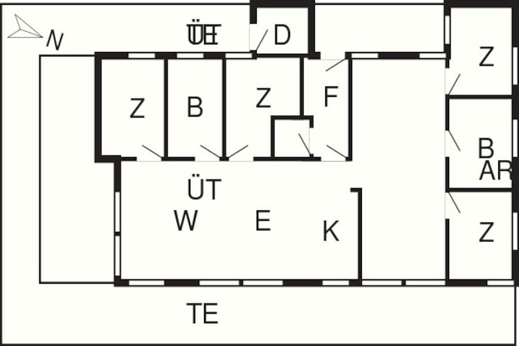 8 person holiday home in Sjølund-By Traum-Floor plan