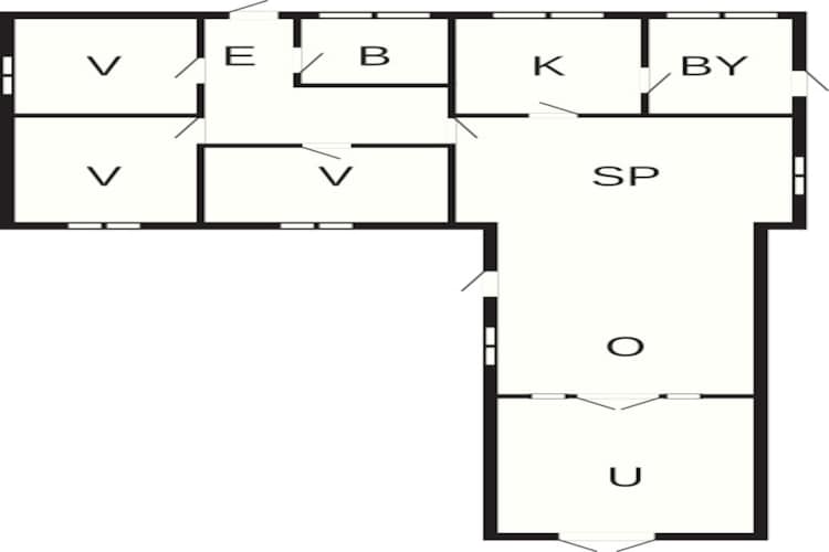 5 person holiday home in Græsted-Floor plan