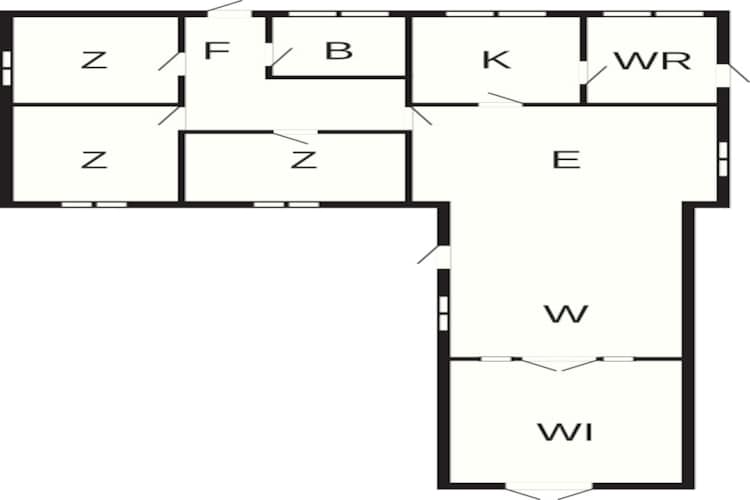 5 person holiday home in Græsted - Floor plan