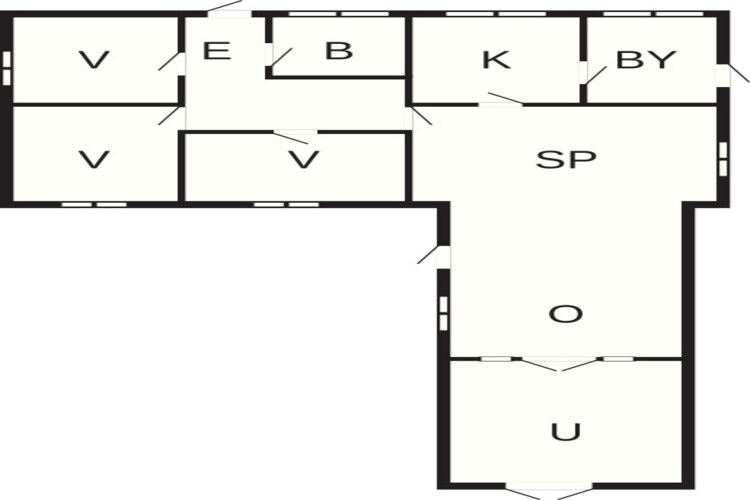 5 person holiday home in Græsted - Floor plan