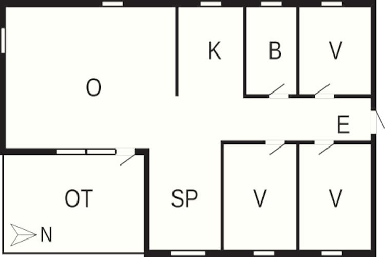 Maison de vacances pour 6 a Hals-By Traum - Plan