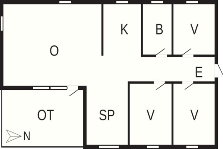 Maison de vacances pour 6 a Hals-By Traum - Plan