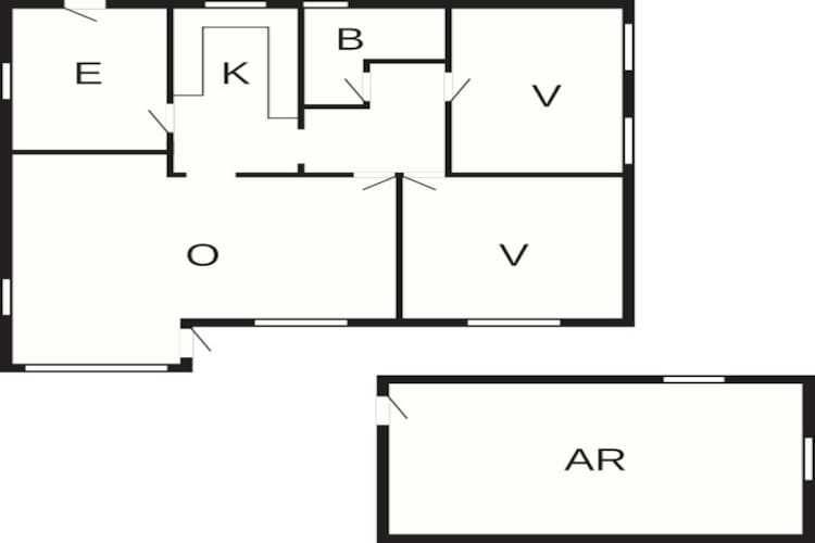 6 Personen Ferienhaus in Thyborøn-By Traum - Grundriss