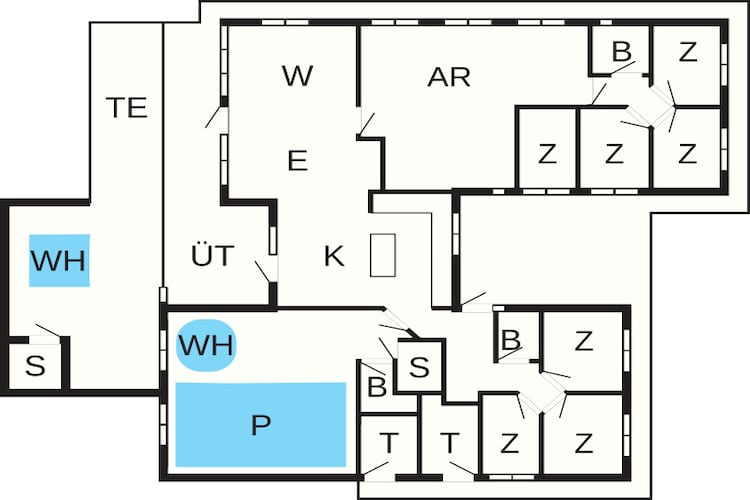 Luxe vakantieverblijf in Mommark - Plattegrond