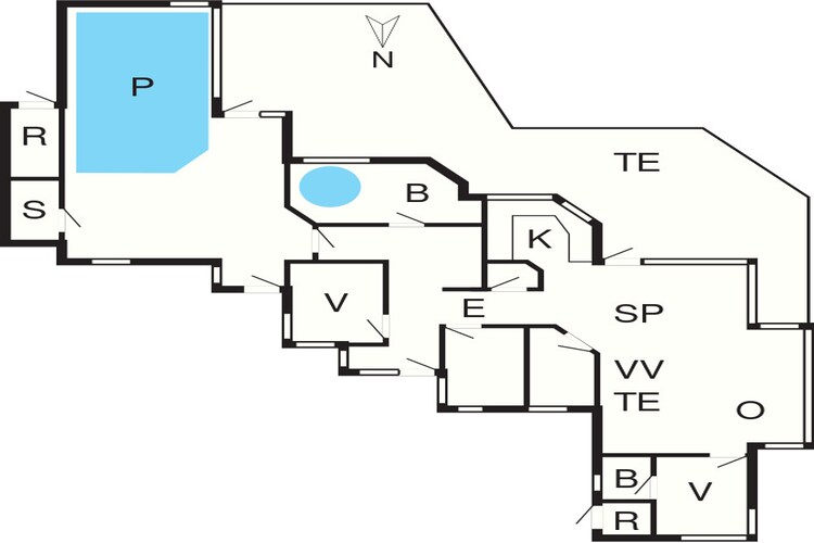 Wellness Retreat aan Zee -- By Traum Ferienwohnungen-Plattegrond