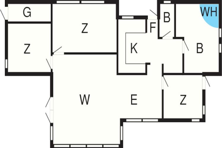 6 person holiday home in Frederiksværk-By Traum-Floor plan