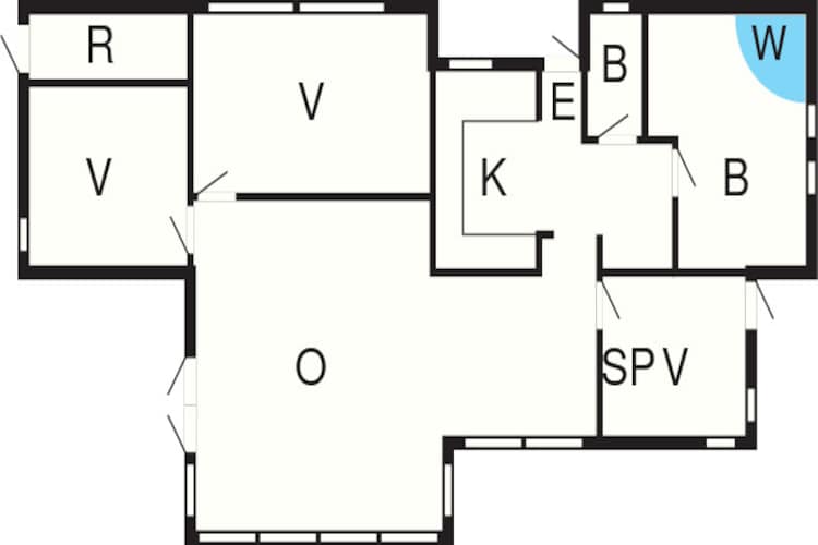 6 person holiday home in Frederiksværk-By Traum-Floor plan
