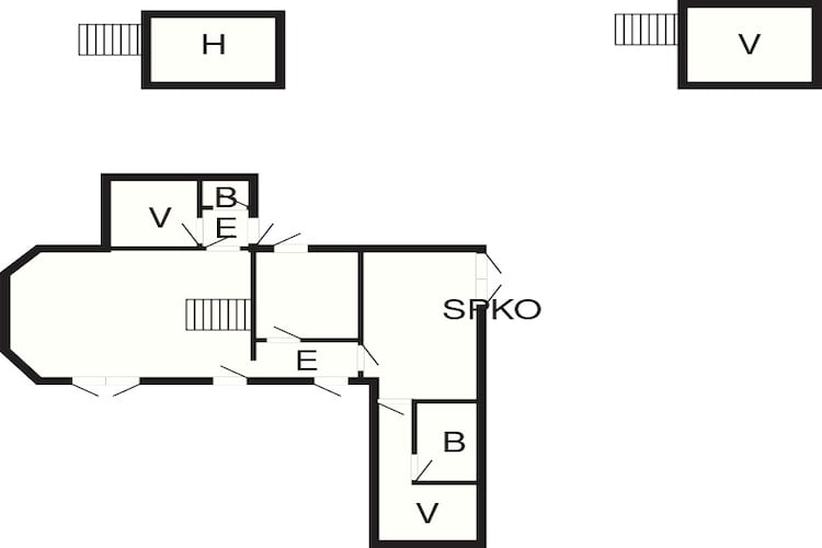 Maison de vacances pour 9 a Vig-By Traum-Plan d'étage