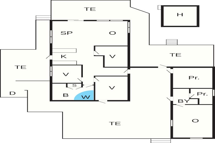 8 persoons vakantie huis in Børkop-By Traum-Plattegrond