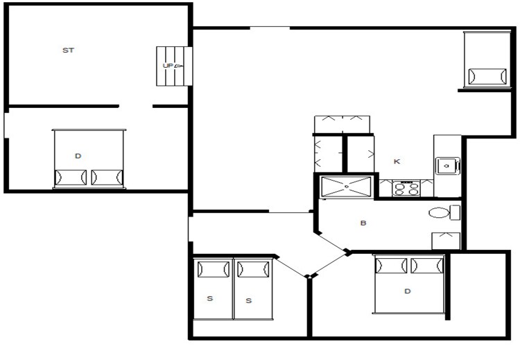 Gezellig meer retraite -- By Traum Ferienwohnungen-Plattegrond