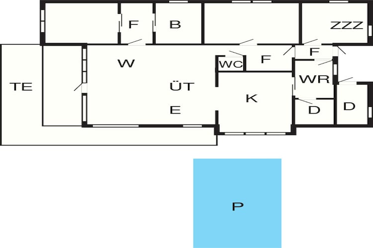 6 person holiday home in SANDANE-By Traum-Floor plan