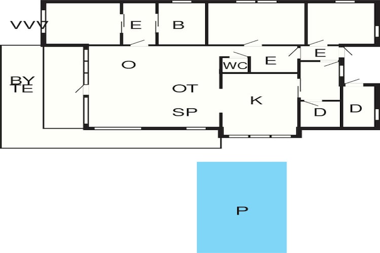 6 person holiday home in SANDANE-By Traum-Floor plan