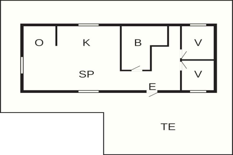 5 Personen Ferienhaus in Ansager-By Traum - Grundriss