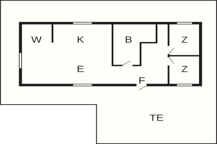 5 Personen Ferienhaus in Ansager-By Traum - Grundriss