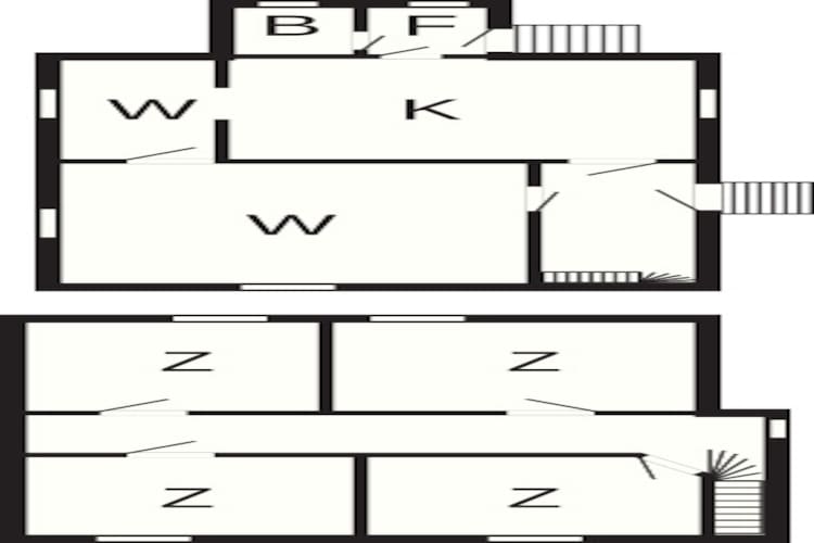 7 person holiday home in Bøstad-By Traum-Floor plan