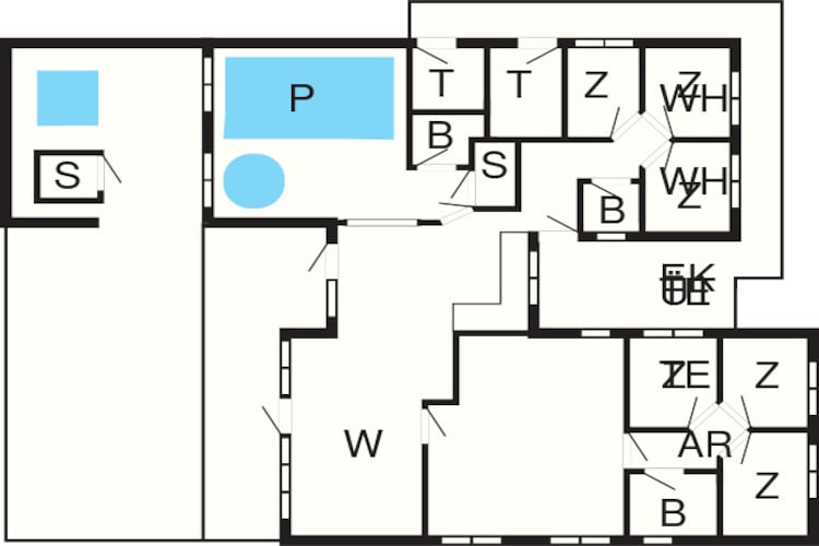 Maison de vacances pour 16 a Jægerspris-Plan d'étage